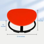 Kids Sensory Swivel Chair, Autism Spinning Chair for Kids Sensory, Sensory Toy Chair, Training Body Coordination, No Assembly Required (Red) - Image 3