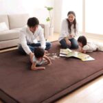 GGoty Large Area Rug Coral Velvet Baby Play Mat,Thick Children Study Kitchen Nursery Carpet Crawling Mat for Baby Non-slip Yoga Mat (180 * 200 * 2cm,Blue) - Image 6