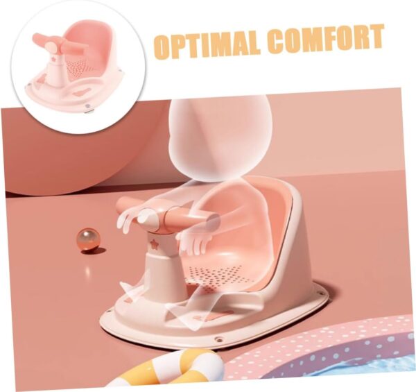 WATIIFUFU Infant Bathtub Seat 6-12 Months Baby Bathing Chair Non-Slip Design Versatile Bath Seat for Boys and Girls - Image 8