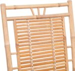 vidaXL Bamboo Rocking Chair - Weather Resistant, Easy Cleaning, Natural Material, Suitable for Indoor and Outdoor use - Image 10
