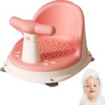 Baby Bath Seat 6 Months Plus Folding Stand Baby Bath Tub with Strong Suction Ergonomic Baby Bath Support Chair Non-Slip Baby Bath Chair, Stable Shower Chairs for Babies - Image 6