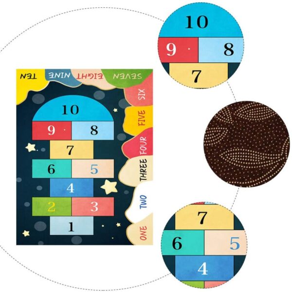 VOSAREA Baby Decor Rug Baby Play Mat Floor Game Mat Kids Crawling Mat Funny Party Game Mat Kids Play Area Rug for Kids Party Favors Outdoor Decor - Image 6