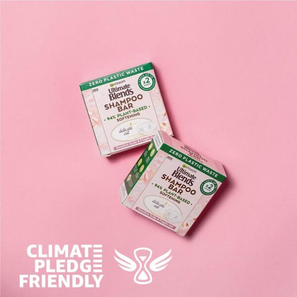 Garnier Ultimate Blends Delicate Oat Softening Shampoo Bar for Sensitive Scalp and Fragile Hair, Clear, 60 g (Pack of 1) - Image 6