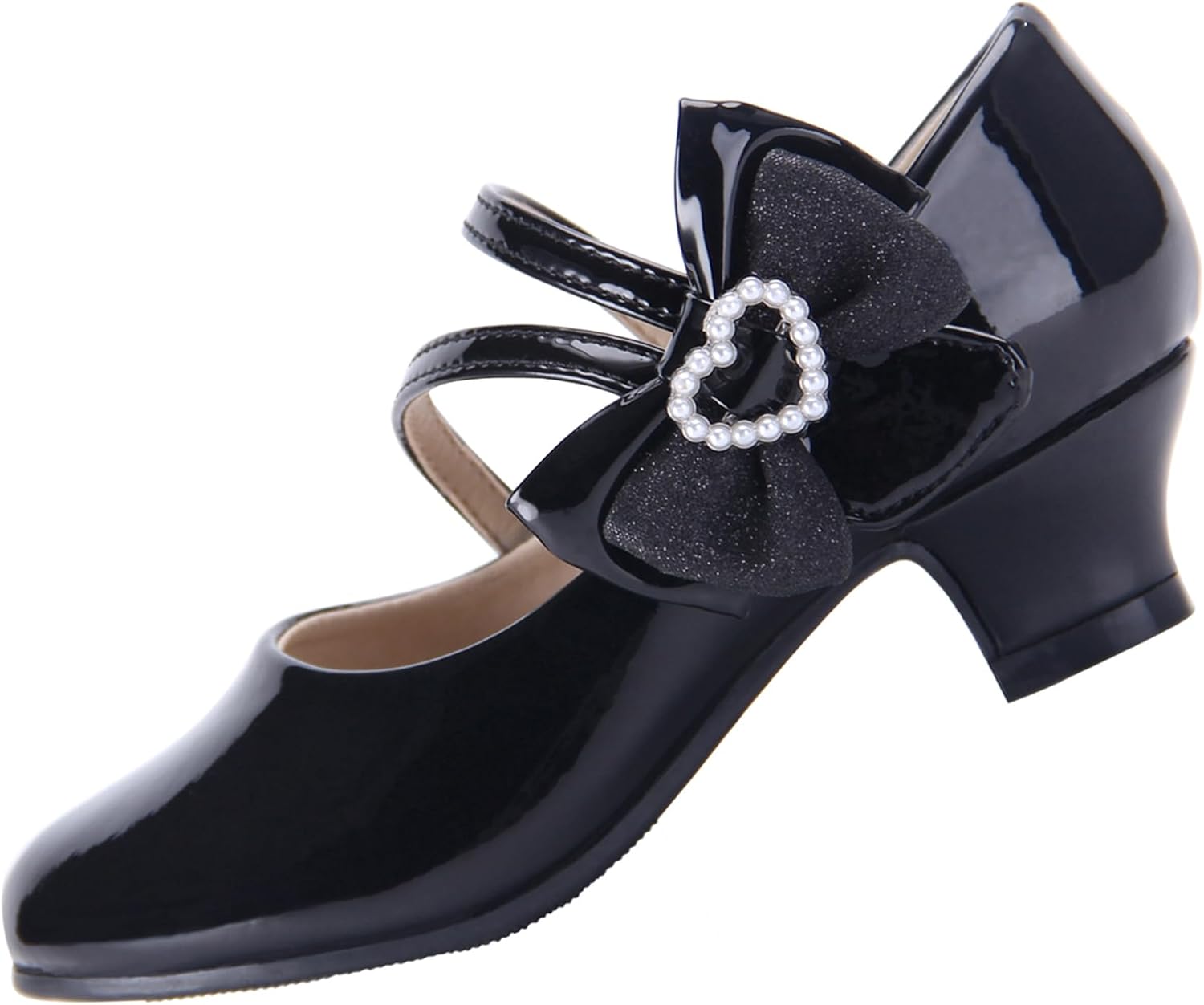 61XpvR6qCcL._AC_SL1500_.jpg Princess Dress Up Shoes Girls' Mary Jane Shoes - Girls Party Pumps - Flower Girl Wedding Party Girls Sparkly Shoes - Image 1