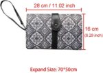 G-Tree Baby Changing Mat, Portable Diaper Changing Pad, Diaper Bag Mat, Foldable Travel Changing Station Stroller Strap, Carry Handle, Pockets for Wipes for Infants Newborns Grey - Image 2
