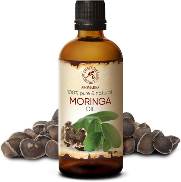 Moringa Seed Oil 100 ml - Moringa Oleifera - Carrier Oil for Essential Oils - Cold Pressed Oil for Skin - Nails - Lips - Hair Care - Body & Face Oil - Bath Oil - Skincare Carrier Oil - Image 2