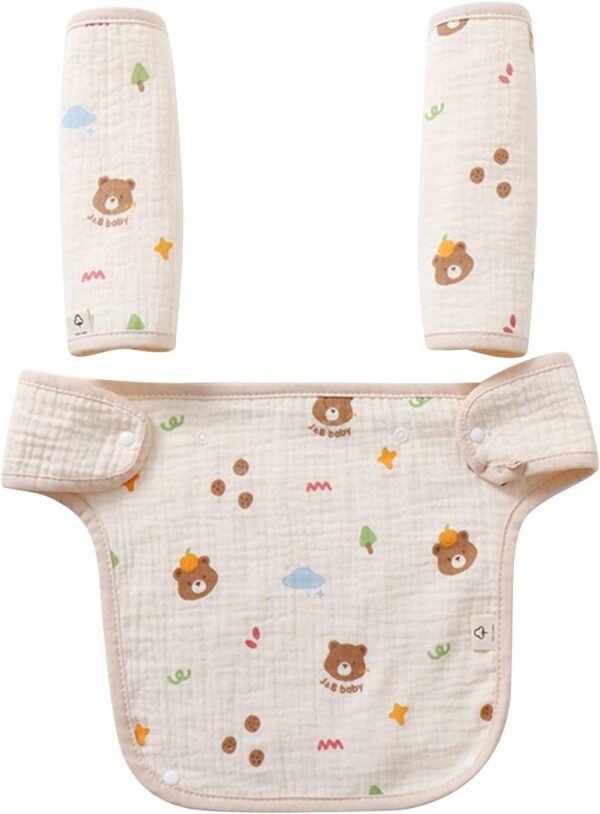 Psdndeww Infant Toddler Saliva Towel Feeding Burp Cloths Baby Bib Waist Stool Carrier Protective Cover Pad - Image 4