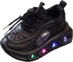 Clearance toddler sneakers size 7 wide toddler boots for girls size 4 Luminous Breathable Casual Shoes With Light For Middle And Small Children Lightweight Soft Sole Baby Walking Shoes UK Size