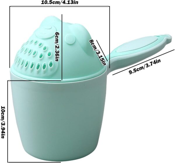 Kongou Shampoo Rinse Cup, Bath Jug For Baby Washing, Cute Cartoon Shampoo Cup, Lovely Washing Baby Hair Rinse Cup Rinser Shower Sprinkler Spoon Bathroom Accessories - Image 5