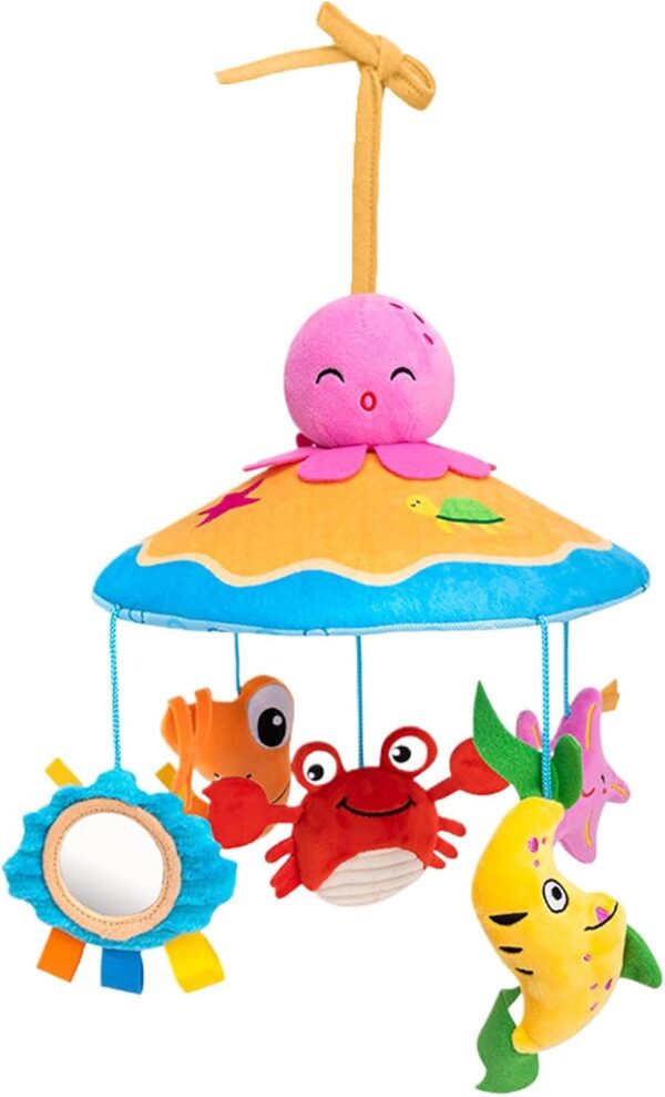 Mobile for Crib - Baby Bassinet Mobile Hanger Bell | Cute Animal Nursery Decoration, Educational Toys for Girls Boys, Stroller Accessories - Image 9