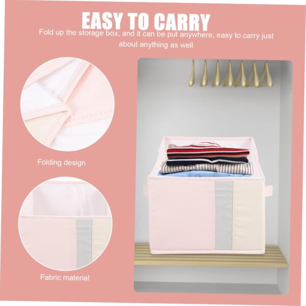 GREENADSCAPE Large Toy Box Storage Kids Storage Box Foldable Clothing Storage Box Large Toy Box Chest Multifunctional Closet Organizer Bedroom Storage Holder - Image 6