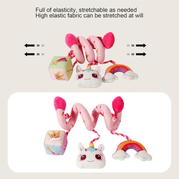 Crib Mobile Boy | Mobile Hanger Crib Toy,Nursery Mobiles Educational Toys, Flexible Bassinet Mobile Soothing Bed Bell, Animal Stroller Toys - Image 4