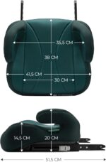 Kinderkraft I-Boost Car Seat, I-Size, 135-150cm, Baby Seat, Booster seat for 9 to 12 Years, Easy to Assemble, Ergonomic Posture, Additional Foam, Green - Image 7