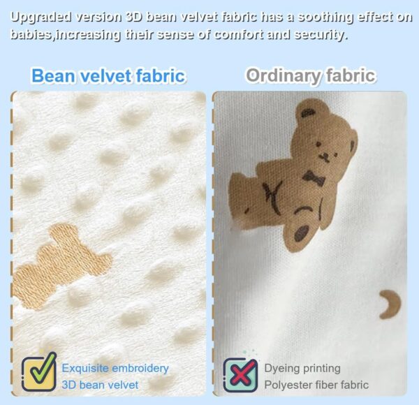 ENAZKLADB Cot Bumper Breathable Crib Bumper Baby Cot Liners Cot Bumpers For Cot Bed Padded Cot Bumper Cotbed Bumper For One Side Baby Cot Bumpers Crib Rail Cover Baby Crib Bumper - Image 4