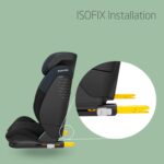 Maxi-Cosi RodiFix S i-Size, High Back Booster Seat, 3.5-12 Years (100-150 cm), Child Car Seat, 3 Recline Positions, Adjustable Height/Width, G-Cell Side Impact Protection, AirProtect, Tonal Black - Image 7