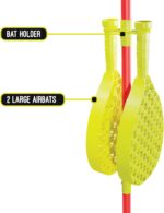Swingball Classic Original | Red and Yellow | Outdoor Activities | Traditional Pole in the Ground Set | Real Tennis Ball and 2 Championship Bats | Suitable for Everyone 5 years+ - Image 5