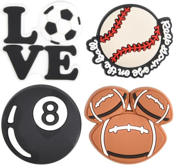 VZDIOR Men Women Cute Sports Shoe Charms Kids Boys Girls Basketball Soccer Shoes Decorations Charm for Party Favor - Image 5