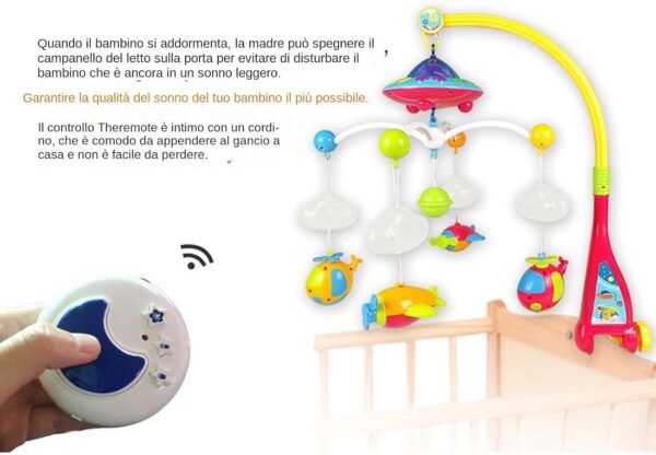 BABY Musical Crib Mobile, Baby Crib Mobile, Remote Control Nursery Lights Projector Function, Kids Accessories, Nursery Decor for Boys and Girls - Image 7