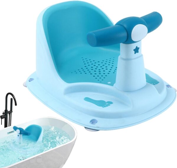 37.5x29.5x18.5cm Non-Slip Baby Bath Chair - Baby Bath Tub Seat, Child Bath Support Seat, Baby Bath Seat with Suction Cups, Ergonomic Baby Bath Support Chair, Baby Bath Support Seat for 6 Months Old+ - Image 7