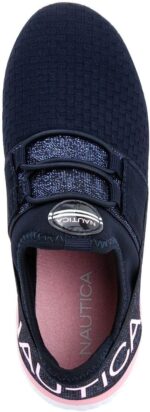 Nautica Kids Youth Sneaker Athletic Slip-On Bungee Running Shoes Boy - Girl Little Kid-Big Kid-Neave Molded-Red Mono Black - Image 4