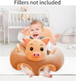 Baby Floor Seat Chair Learn to Sit Lounger Cover Baby Learning Sitting Chair Cover for Infants Toddler (Just cover, no filling) - Image 2