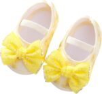 XIATANG Kids Soft Shoes - Toddler & Infant Girls & Boys Shoes (Yellow, 6-9Months)
