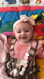 Derouetkia Infant Baby Girl Clothes Long Sleeve Romper + Suspender Skirt Baby Girl Dress Outfits Set - Image 4