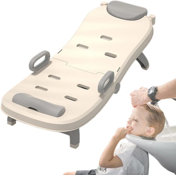Children Shampoo Chair - Adjustable Hair Washing Lying Seat for Kids | Portable Baby Shampoo Recliner, Foldable Toddler Head Hair Rinser for Boys and Girls - Image 6