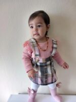 Derouetkia Infant Baby Girl Clothes Long Sleeve Romper + Suspender Skirt Baby Girl Dress Outfits Set - Image 7