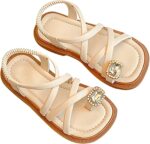 YANFJHV Winter Hunting Boots Men Lace Cute No Heels Dress Sandals Summer Shoes with Strappy Design Toddler/Little Kid/Big Kid