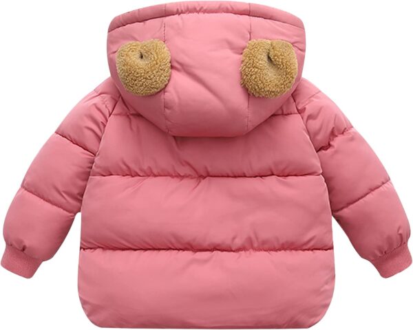 FEOYA Baby Boys Girls Hooded Down Jackets Little Kids Winter Puffer Jackets Cute Warm Outerwear - Image 4
