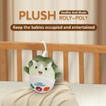 Rarekids Plush Roly-Poly Dinosaur Baby Toys 6 to 12 months, Baby Musical Toy with Lights, Songs and Nature Sounds, Montessori Toys Sensory Toys Baby Girl Boy Gift 0 6 9 12 Month Nerborn Gifts - Image 5