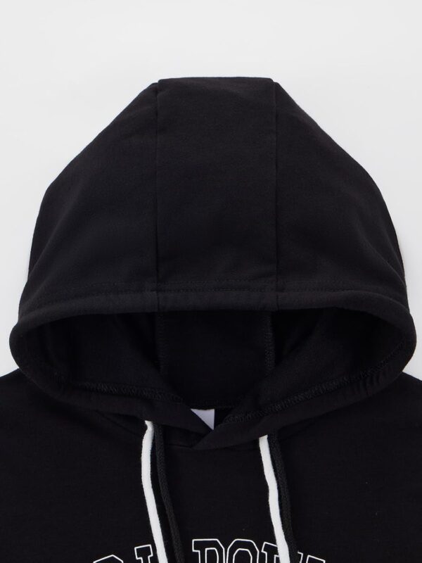 ESHOO Girls 2 Piece Outfits Kids Hooded Pullover Sweatshirt Tops Cami Dress Clothing Set Teen Girls Bodycon Dress and Hoodie Crop Top Sweatshirt Fall Winter Clothes - Image 6