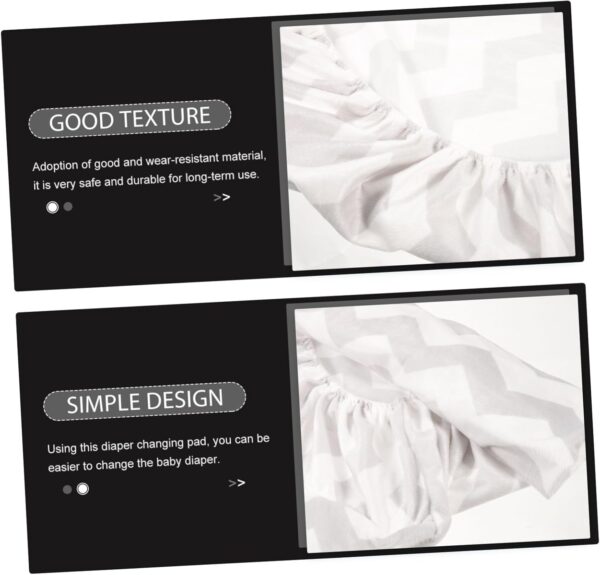 BIUDECO Baby Changing Pad Sleeve Washable Portable Diaper Pad Cover for Travel Reusable Soft Travel Changing Pads Sleeves - Image 8