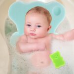 PEPLAYTAL Infant Bathing Seat Newborn Soft Bath Mat Baby Bath Sponge Comfortable Bath Pad for Boys and Girls Random Color - Image 3