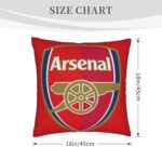 Damblam Arsenal Home Throw Pillow Case Couch Sofa Bedroom Decorative Square Cushion Pillow Covers 18x18 In - Image 2