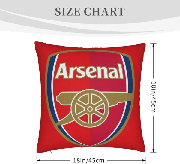 Damblam Arsenal Home Throw Pillow Case Couch Sofa Bedroom Decorative Square Cushion Pillow Covers 18x18 In - Image 2