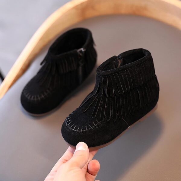 Kids Baby Shoes Clearance Little Boy Dress Shoes Infant Winter Girls's Boots Toddler Fringe Tassel Ankle Boots Baby Snow Boots Warm Shoes - Image 6