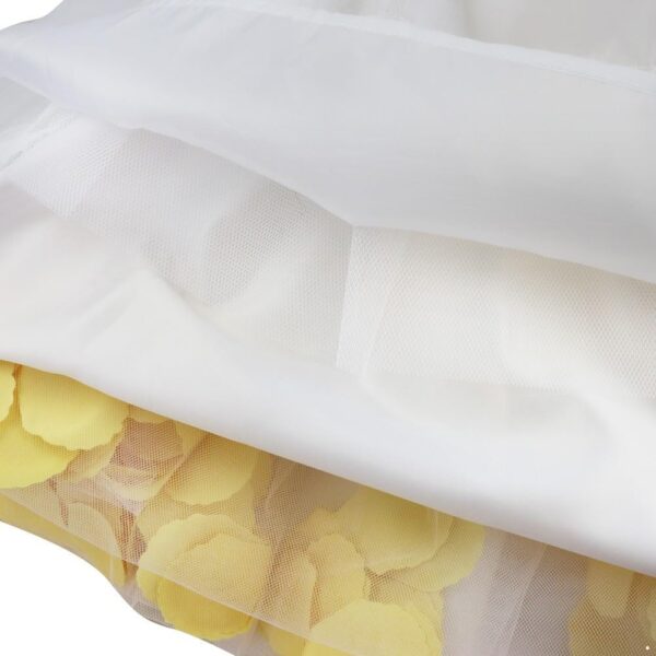 inlzdz Kids Sleeveless Bowknot Petals Flower Girl Dress Bridesmaid Wedding Birthday Party Formal Princess Dress up - Image 5