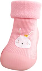 Baby Boy Boots Baby Sole Soft Girls Stocking Shoes Boys Toddler Solid Slipper Rubber Warm Kids Knit Baby Shoes Toddler Girl Shoes Size 4