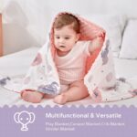 FUNUPUP Baby Blankets for Girls and Boys Unisex Soft Plush Newborn Baby Receiving Blanket Double Layer Toddler Nursery Bed Blankets with Dotted Backing (75 x 100 cm, Elephant's Love) - Image 5
