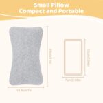 vocheer Small Pillows for Sleeping, 11"x 7" Mini Travel Pillow, Tiny Pillows for Neck, Wrist, Lumbar and Knee, Pets Pillow, Cotton, Machine Washable,Light Grey-1PC - Image 8