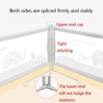 KISYHOLG Sturdy Bed Rail With Storage Bag, Extra Long Mesh Crib Rail For Toddlers, Vertical Lifting Infants Safety Guardrail - Image 8