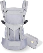 SONARIN Premium Breathable Baby Carrier with Storage Bag,Sunscreen Hood,Ergonomic,for Newborn to Toddler(0-48 Months),Head Support,Maximum Load 20kg,Front Facing Baby Carrier(Grey)