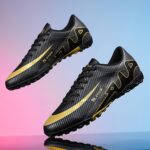DHOVOR Football Boots Boys Girls Astro Turf Football Boots Kids Professional Training Football Shoes Athletics Sport Indoor Soccer Shoes - Image 4