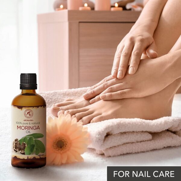 Moringa Seed Oil 100 ml - Moringa Oleifera - Carrier Oil for Essential Oils - Cold Pressed Oil for Skin - Nails - Lips - Hair Care - Body & Face Oil - Bath Oil - Skincare Carrier Oil - Image 8