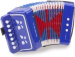 New Classic Toys Accordion with Music Book for Toddlers 3 Years Old Boys and Girls Baby Gifts, Kids Musical Instruments for Childrens Three Year Old