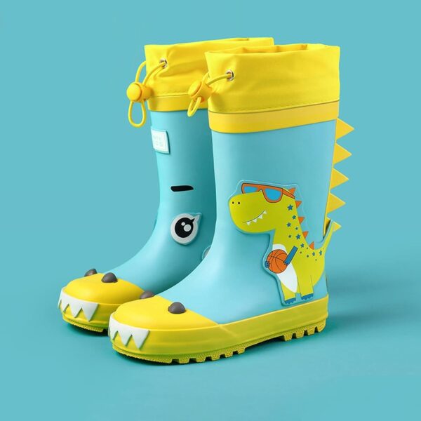 Size 4 Shoes for Baby Girls Children's Rain Shoes Boys And Girls Water Shoes Baby Rain Boots Water Boots In Large And Small Children Toddlers Children With Elastic 18m Winter Boots - Image 3