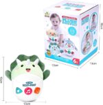 Rarekids Plush Roly-Poly Dinosaur Baby Toys 6 to 12 months, Baby Musical Toy with Lights, Songs and Nature Sounds, Montessori Toys Sensory Toys Baby Girl Boy Gift 0 6 9 12 Month Nerborn Gifts - Image 7