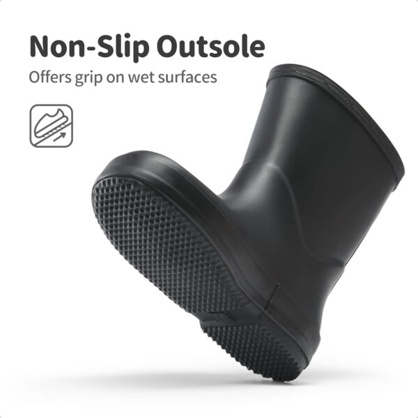 DREAM PAIRS Kids Wellies Boys Girls Wellington Boots Waterproof Non-Slip Short Rain Boots Toddler/Little Kid/Big Kid - Image 4